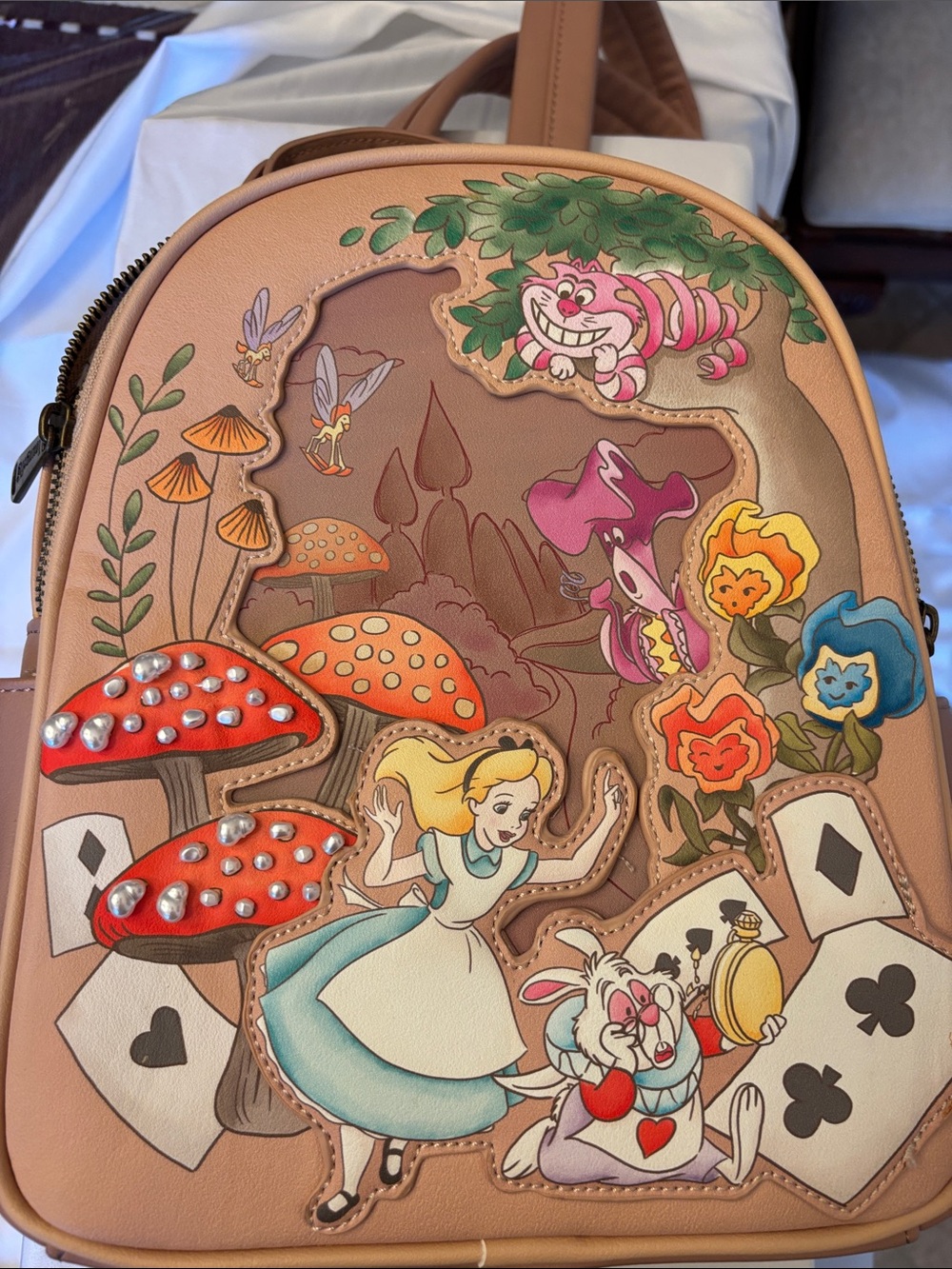 Disney Alice in Wonderland Pink Character Mini Backpack - Picture 12 of 12